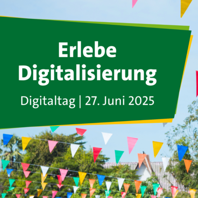 Titelgrafik des Flyers zum Digitaltag
